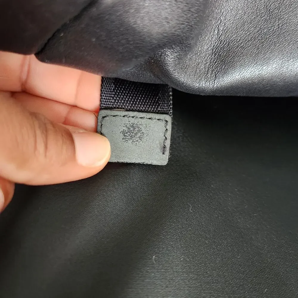 Coach Voyager Luxury Black Nylon Leather Silver Buckle Backpack College School